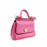 thumbnail Sicily bag in dauphine Small Pink calfskin GHW - L'UXE LINK