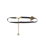 thumbnail Astrology Scorpio Pendant In Ribbon/Metal Choker Necklace - L'UXE LINK