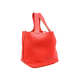 thumbnail picotin 22cm in tc leather T5 Rose Jaipur  phw R stamp - L'UXE LINK