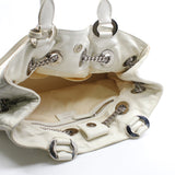thumbnail White Cannage Leather Chri Chri Tote Bag PHW - L'UXE LINK