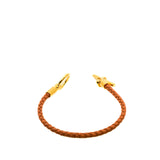 thumbnail Glenan H Bracelet In Gold Swift Leather GHW - L'UXE LINK