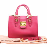 thumbnail Madras Shopping Tote Rosa Gemma Goatskin Pink GHW - L'UXE LINK