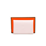 thumbnail Calvi Duo Card Wallet 09 Mauve Pale Epsom B Stamp - L'UXE LINK