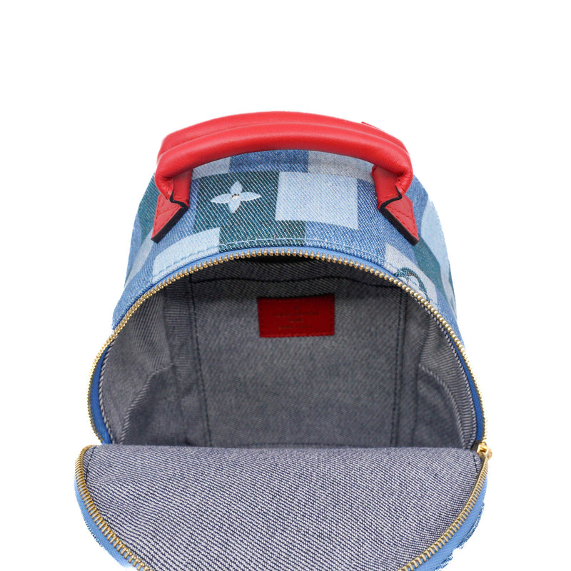 mini spring backpack in danim blue ghw