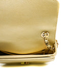 thumbnail Coco Cuba Top Handle Ivory In Caviar Leather Flap Bag GHW Seri 25 - L'UXE LINK