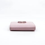 thumbnail Mania In Nude Pink/Pink Grained Calfskin Wallet PHW - L'UXE LINK