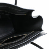 thumbnail LUGGAGE BAG MICRO LEATHER WHITE BLACK GHW - L'UXE LINK