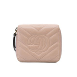 thumbnail Zippy Compact Wallet Pink Leather GHW - L'UXE LINK