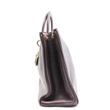 thumbnail Large Diorissimo In Burgundy Calfskin Leather GHW With Strap - L'UXE LINK