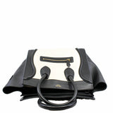 thumbnail LUGGAGE BAG MICRO LEATHER WHITE BLACK GHW - L'UXE LINK