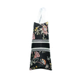 thumbnail Book Tote GM in black and beige with flowers