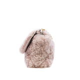 thumbnail Small 19 Pink Fur Fleece Flap Bag Multi Hardware Seri 30 - L'UXE LINK