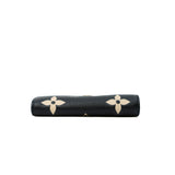 thumbnail Victorine Bicolor Monogram Empreinte Leather Wallet In Black And Beige GHW - L'UXE LINK