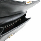 thumbnail Rockstud Lock Glam Bag leather black ghw - L'UXE LINK