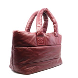 thumbnail Coco Cocoon Burgundy/Black Lambskin Reversible Tote Bag PHW Seri 12 - L'UXE LINK