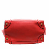 thumbnail Luggage Bag  Mini Grainy Leather Caviar Red - L'UXE LINK