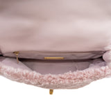 thumbnail Small 19 Pink Fur Fleece Flap Bag Multi Hardware Seri 30 - L'UXE LINK