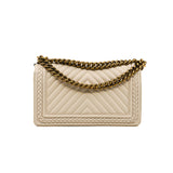 thumbnail medium leboy limited in chevron caviar beige aged ghw seri 25 - L'UXE LINK