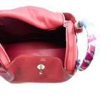 thumbnail Lindy 30 in tc rubis red phw stamp T with twilly