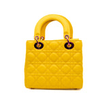 thumbnail medium lady in lambskin yellow/pink phw 2022