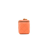 thumbnail Mini Pearl Crush Orange Clair Vanity With Chain GHW Seri P2JUXXXX - L'UXE LINK