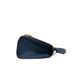 thumbnail Moynat Réjane Nano Bag Calfskin Navy Ghw with Strap - L'UXE LINK