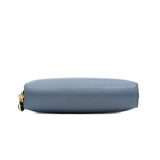 thumbnail Zip Around Coin Purse Wallet Leather Denim Blue GHW - L'UXE LINK