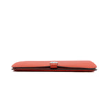 thumbnail Dogon Long Wallet In Watermelon Red PHW R Stamp - L'UXE LINK