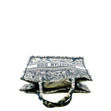 thumbnail Medium Toile De Jouy Book Tote Bag In Blue/White Canvas - L'UXE LINK