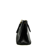 thumbnail Large Black Saffiano Leather Galleria Bag GHW With Strap - L'UXE LINK