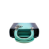 thumbnail Lady Dior Medium Blue Ombre Lizard Bag PHW - L'UXE LINK