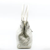 thumbnail White Cannage Leather Chri Chri Tote Bag PHW - L'UXE LINK