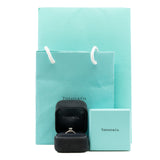 thumbnail wedding ring pt950 platinum and solitaire 0.41ct H color VS2 clarity - L'UXE LINK