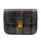 thumbnail classic box medium in snake black/white ghw - L'UXE LINK