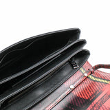 thumbnail flap tote bag fabric mix color phw - L'UXE LINK