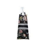 thumbnail Book Tote GM in black and beige with flowers
