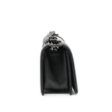 thumbnail Small Leboy In Black/Iridescent Chevron Embossed Calfskin Flap Bag PHW Seri 24 - L'UXE LINK