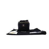 thumbnail Mini Vanity In Black Lambskin Camellia Classic Chain Shoulder Bag GHW Seri 31 - L'UXE LINK