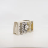 thumbnail Le Soleil Tarot In White Lambskin Leather Pouch Clutch GHW - L'UXE LINK