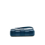 thumbnail Classic Cassette In Blue Intreccio Leather Cross Body Bag PHW - L'UXE LINK
