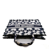 thumbnail Large Dior Book Tote Blue White Dior toile Embroidery 2021 - L'UXE LINK