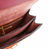 thumbnail Madras Bandoliera Bag Fuoco Cielo Goatskin Leather orange mix rose GHW - L'UXE LINK