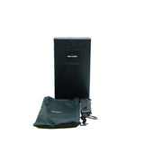 thumbnail leather keychain in black