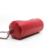 thumbnail Written In Chain Red Calfskin Bowling Bag Multi Hardware Seri 29 - L'UXE LINK