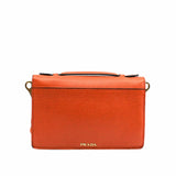 thumbnail side bag leather orange - L'UXE LINK