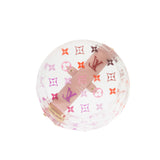 thumbnail transparent box in plexiglass rose monogram ghw