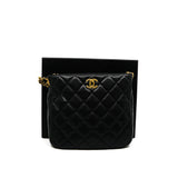 thumbnail 22A Twist Your Buttons In Black Caviar Leather Hobo Shoulder Bag GHW Seri XK96XXXX - L'UXE LINK