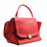 thumbnail trapeze bag medium leather red ghw - L'UXE LINK