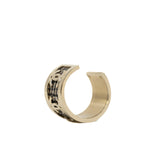 thumbnail Coco Mark In Grey Tweed Gold Bangle Size M - L'UXE LINK