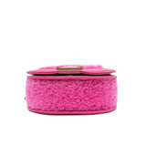 thumbnail leboy curved messenger bag in fur leather pink ghw #X0N0xxxx - L'UXE LINK